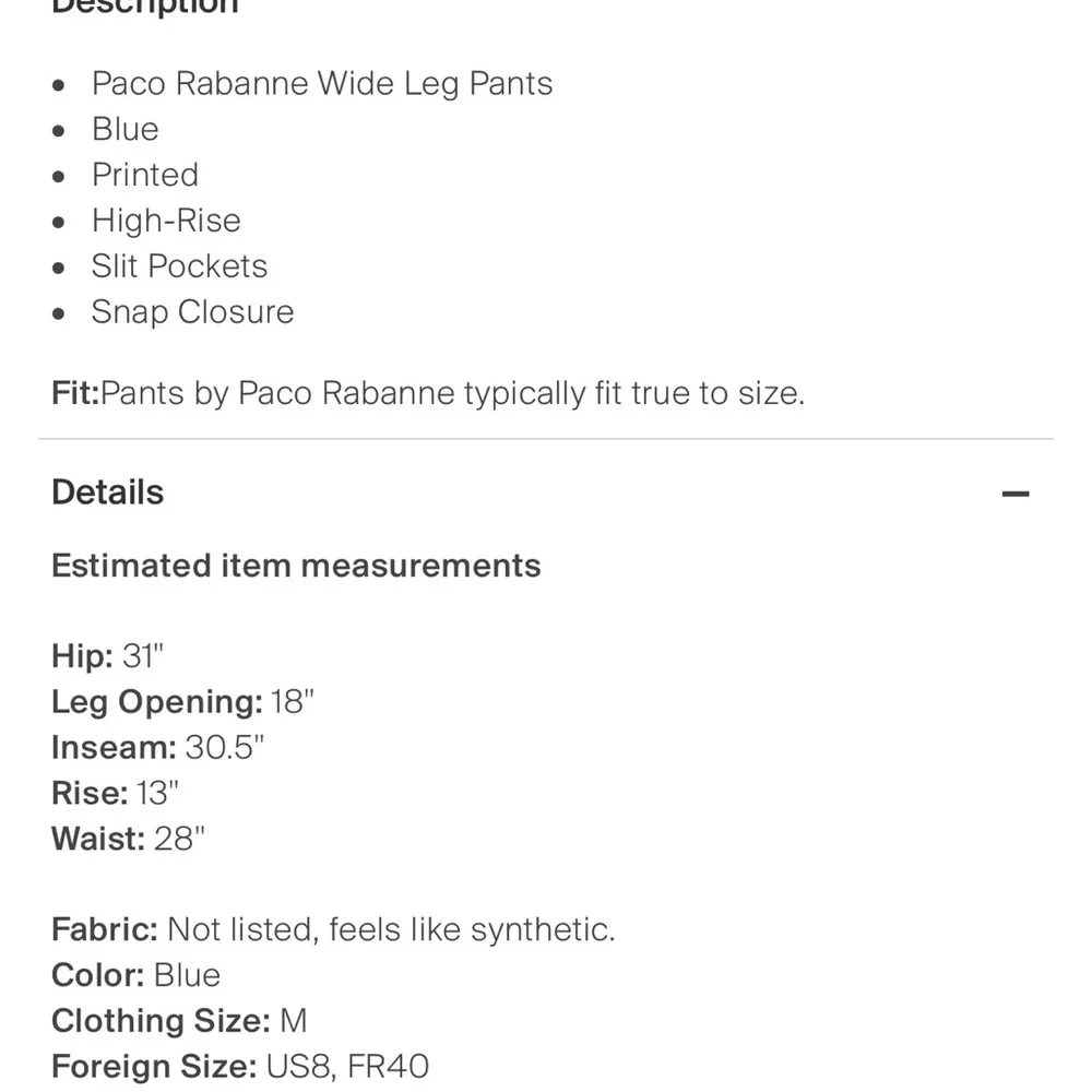 Paco Rabanne velvet printed pants - Picture 4 of 4